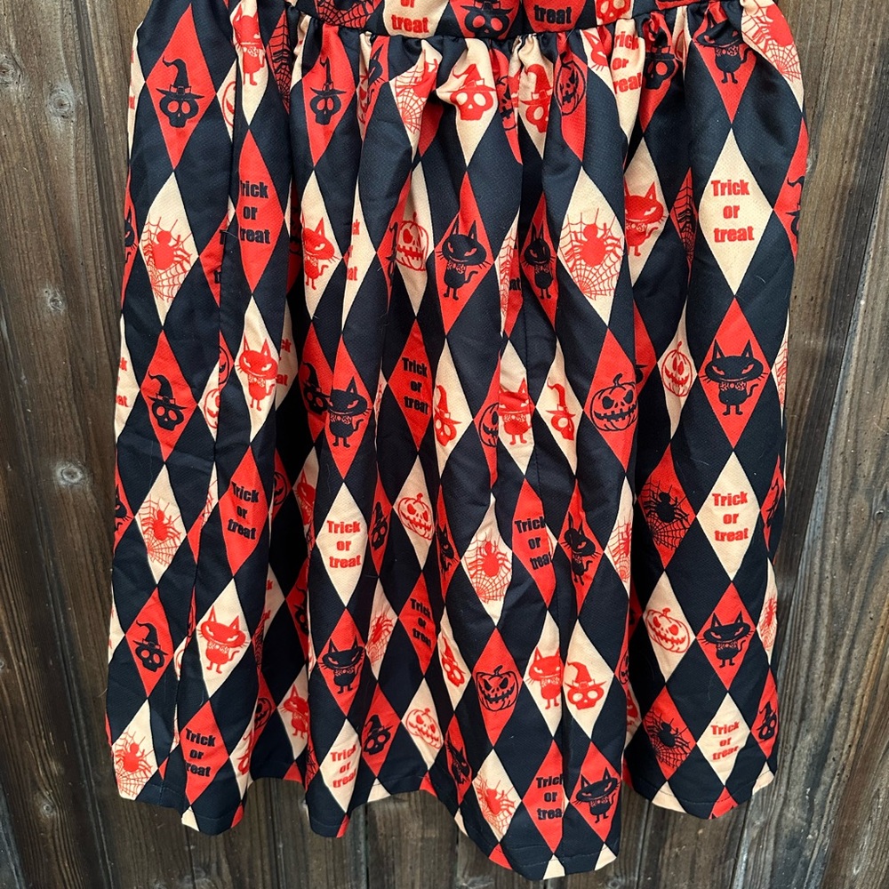 Festive Vintage 80’s Halloween Full Skirt - Picture 6 of 8